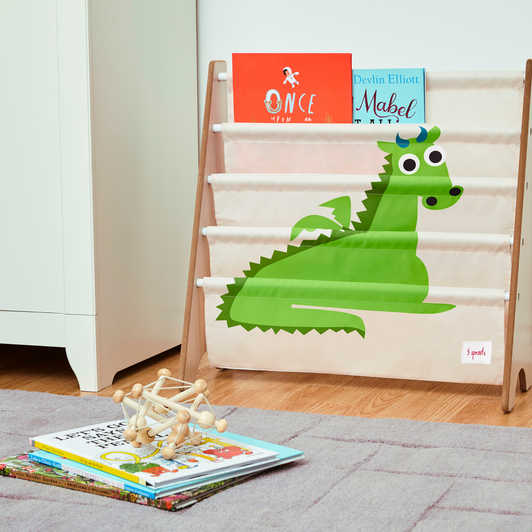 3-sprouts-biblioth-que-enfant-dragon-porte-livres image 2