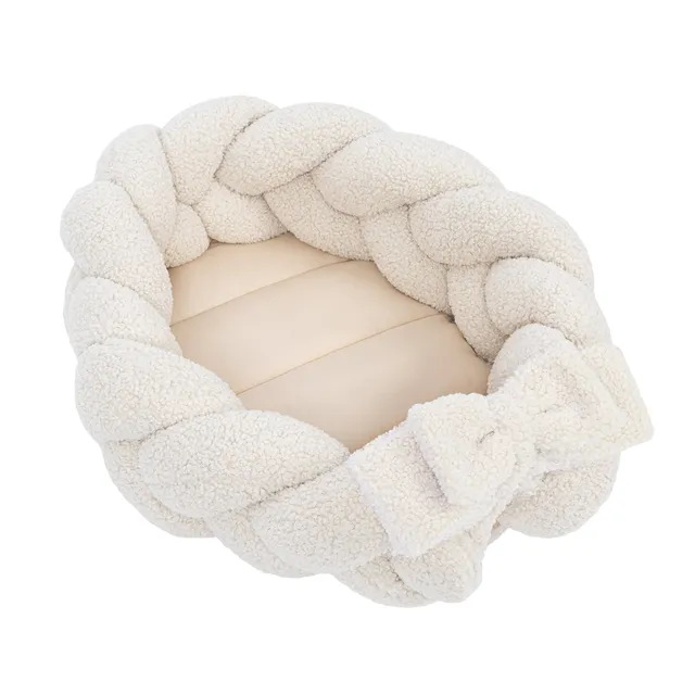 meowbaby-cocon-r-ducteur-de-lit-b-b-peluche-bearly image 1