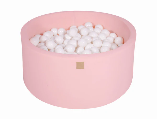 meowbaby-piscine-balles-ronde-90x40-cm-jersey-rose-300-balles image 8