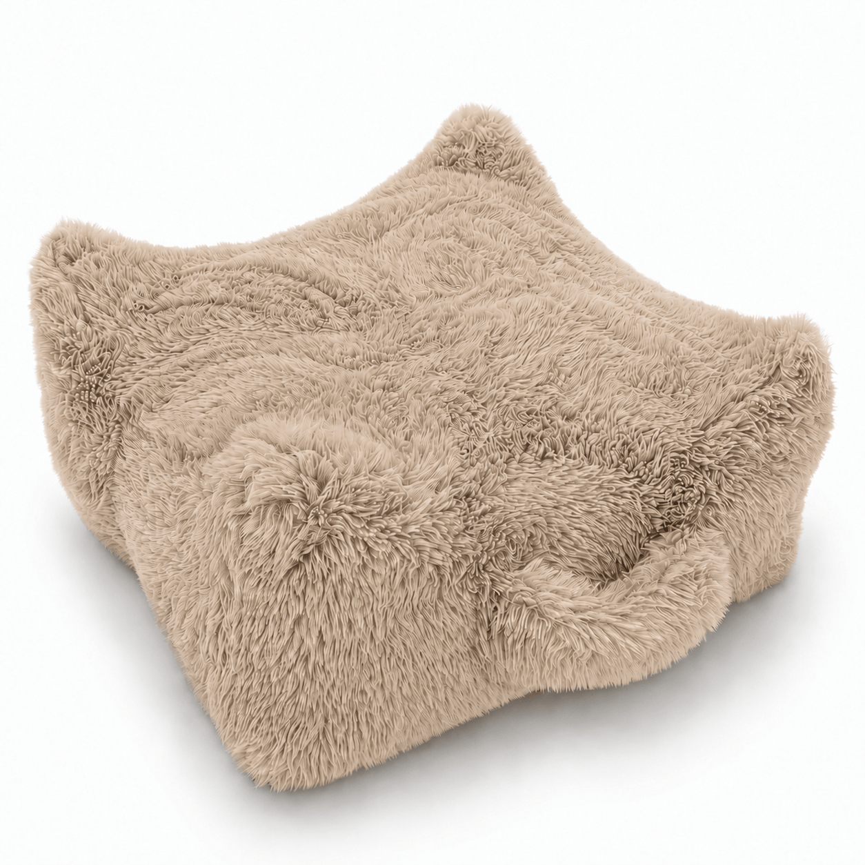 meowbaby-coussin-de-sol-carr-mammouth-fausse-fourrure image 2