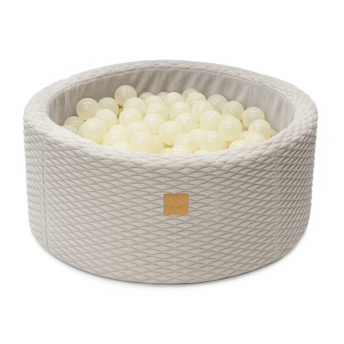 meowbaby-piscine-balles-90x30-cm-dune-cru-200-balles image 1
