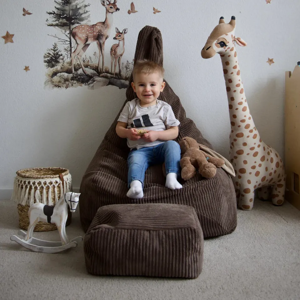 meowbaby-pouf-poire-pose-pieds-corduroy-aesthetic image 1