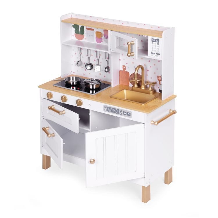 meowbaby-cuisine-en-bois-blanc-or-sons-lumi-res-accessoires image 7