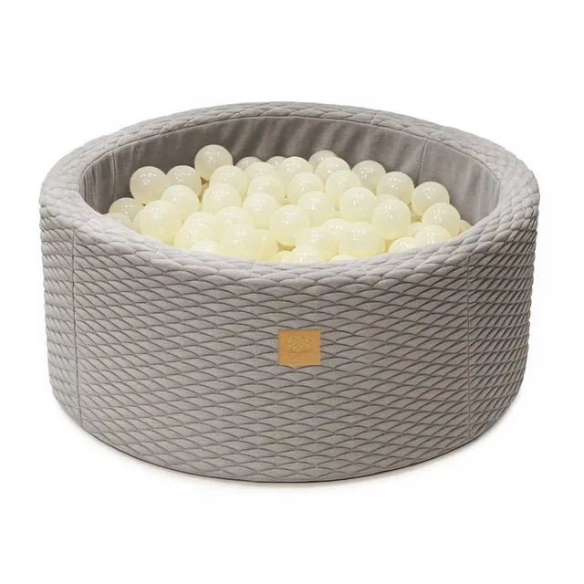 meowbaby-piscine-balles-dune-90x30-cm-gris-200-balles image 1