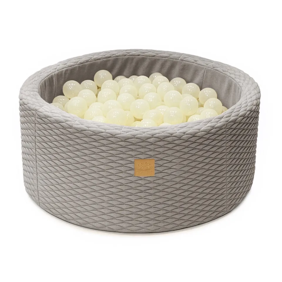 meowbaby-piscine-balles-dune-90x30-cm-gris-200-balles image 1