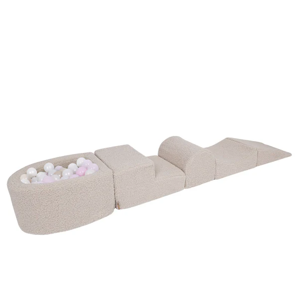 meowbaby-parcours-motricit-5-modules-petite-piscine-balles-bearly-taupe image 5
