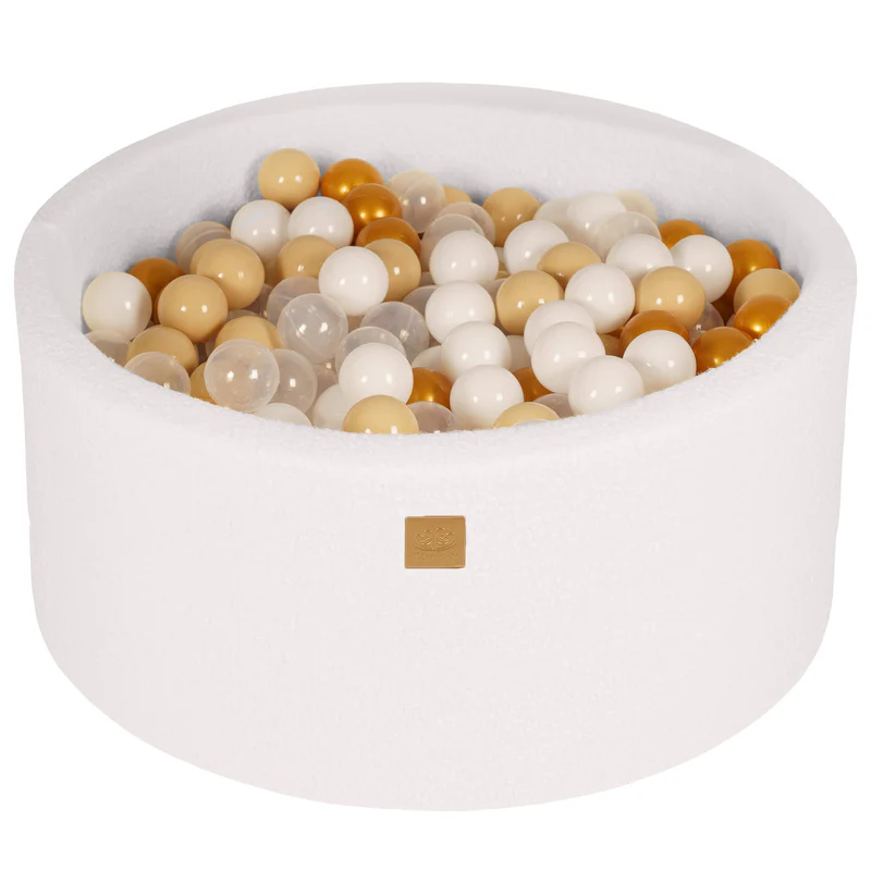 meowbaby-piscine-balles-ronde-90x40-cm-bouclette-blanc-300-balles image 7