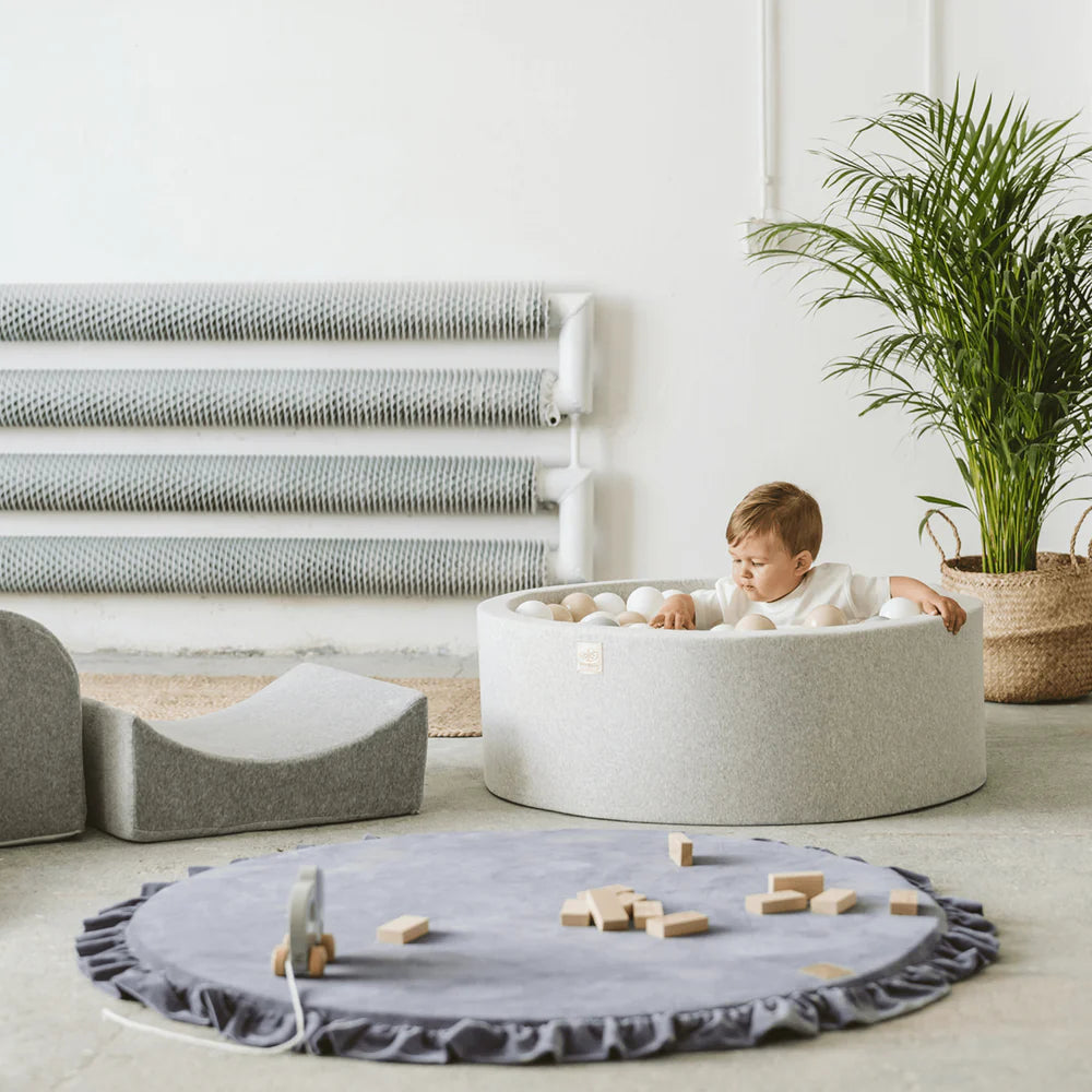 meowbaby-velvet-tapis-de-jeu-et-d-veil-pais-rond-en-velours image 2