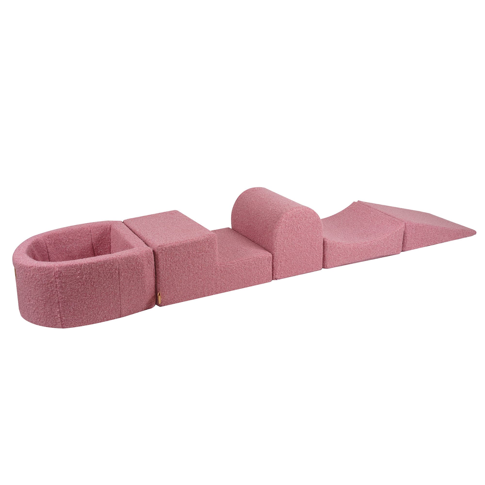meowbaby-parcours-de-motricit-5-modules-petite-piscine-balles-bouclette-rose-bal image 2