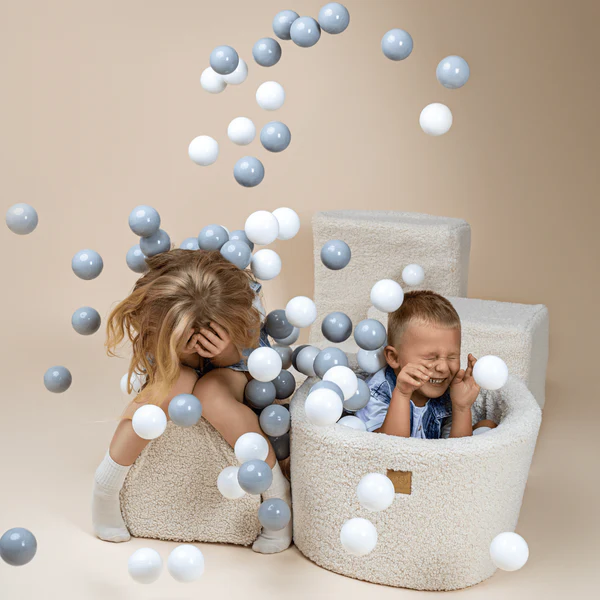 meowbaby-bearly-parcours-de-motricit-5-modules-avec-petite-piscine-balles-blanc- image 2