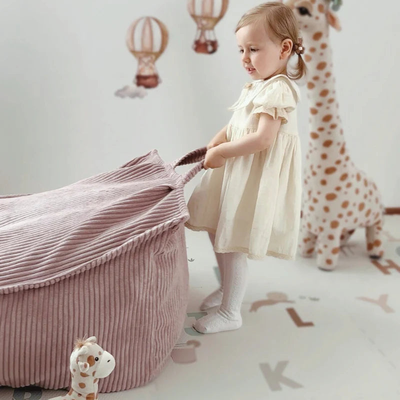 meowbaby-pouf-carr-velours-corduroy-larges-c-tes-aesthetic-si-ge-enfant image 4