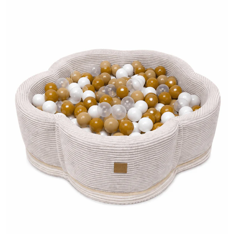 meowbaby-aesthetic-fleur-piscine-balles-90x30-cm-tapis-cru-200-balles-au-choix image 3
