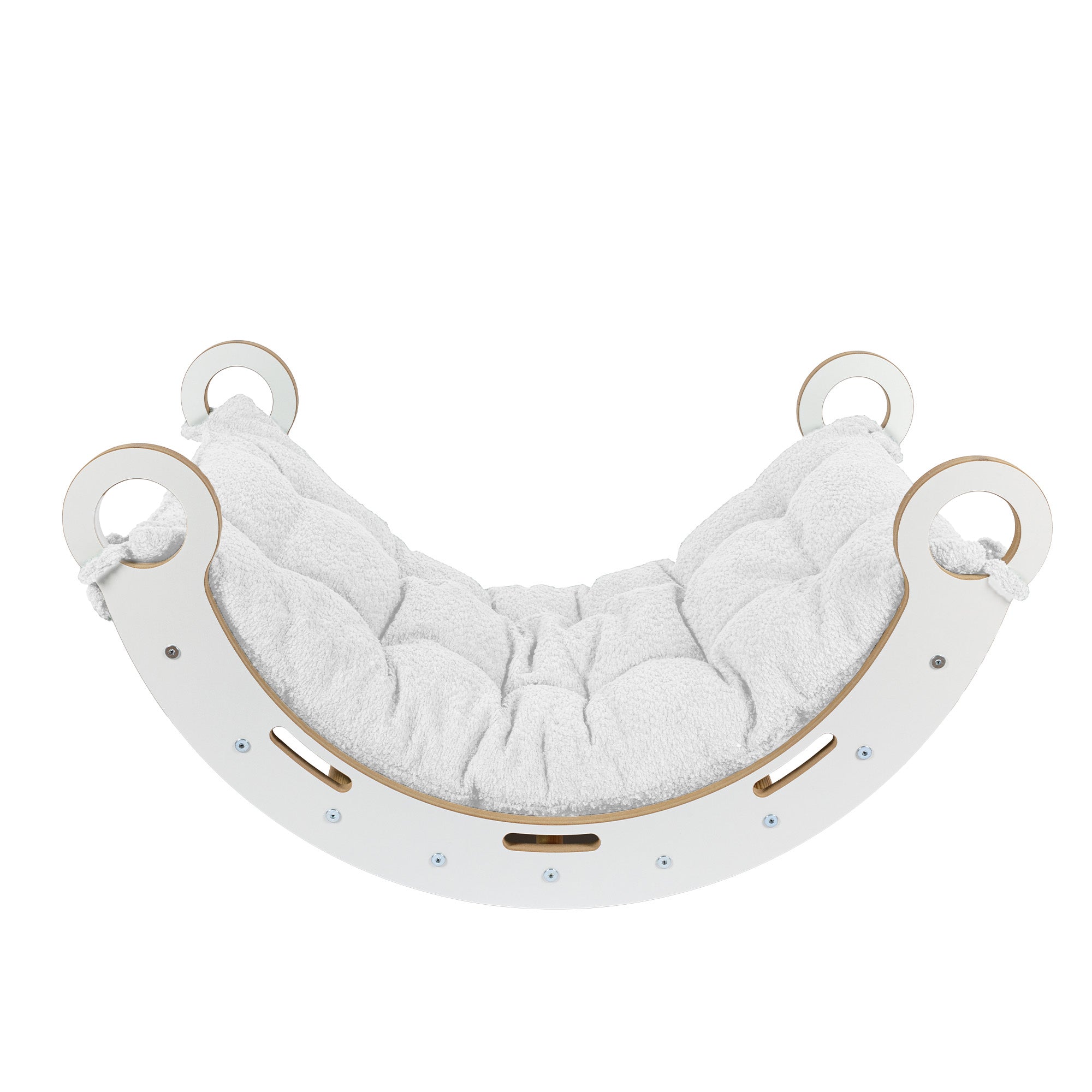 meowbaby-arche-d-escalade-et-d-veil-snug-blanc-avec-coussin-boucl image 4