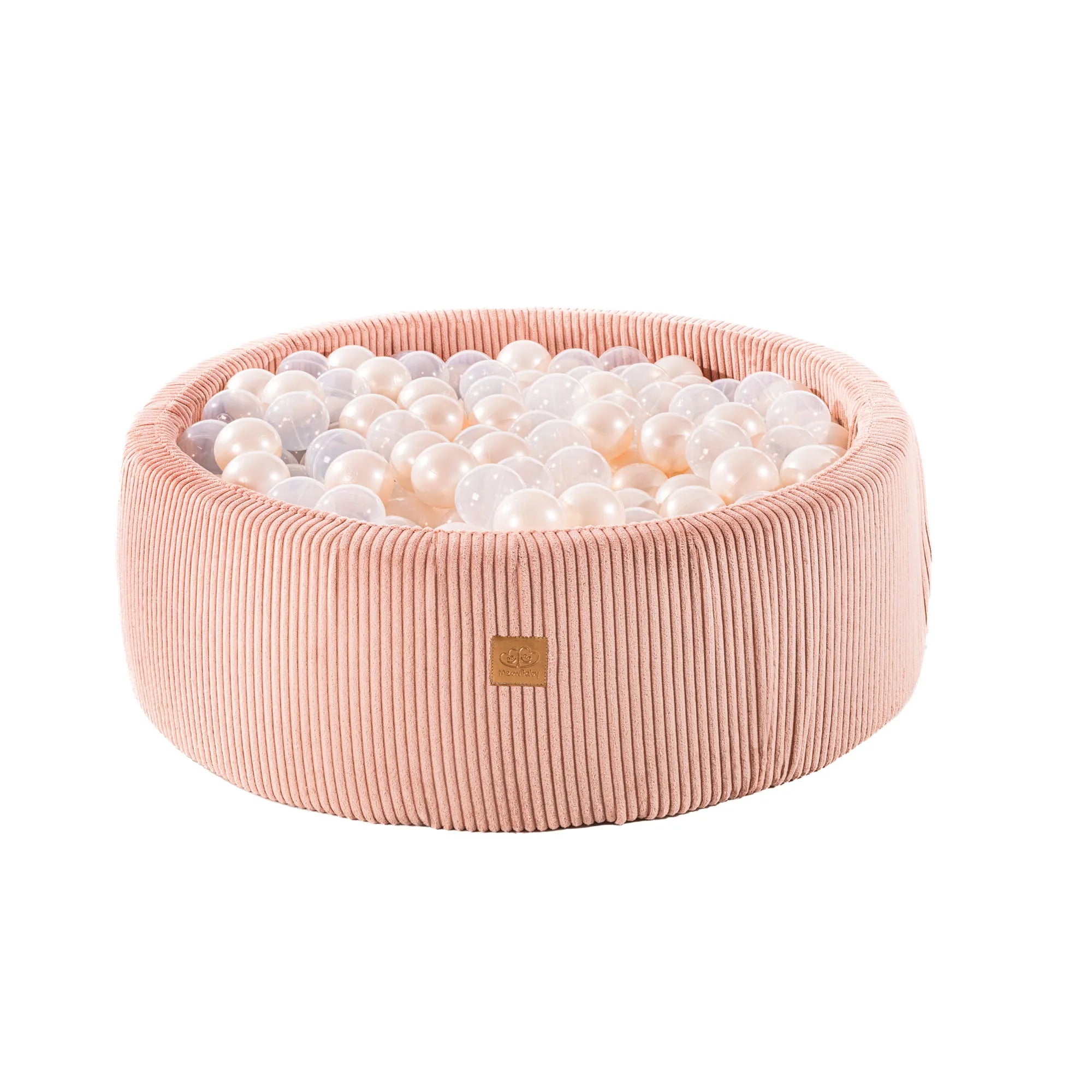 meowbaby-piscine-balles-ronde-90x30-cm-corduroy-aesthetic-rose-200-balles image 8