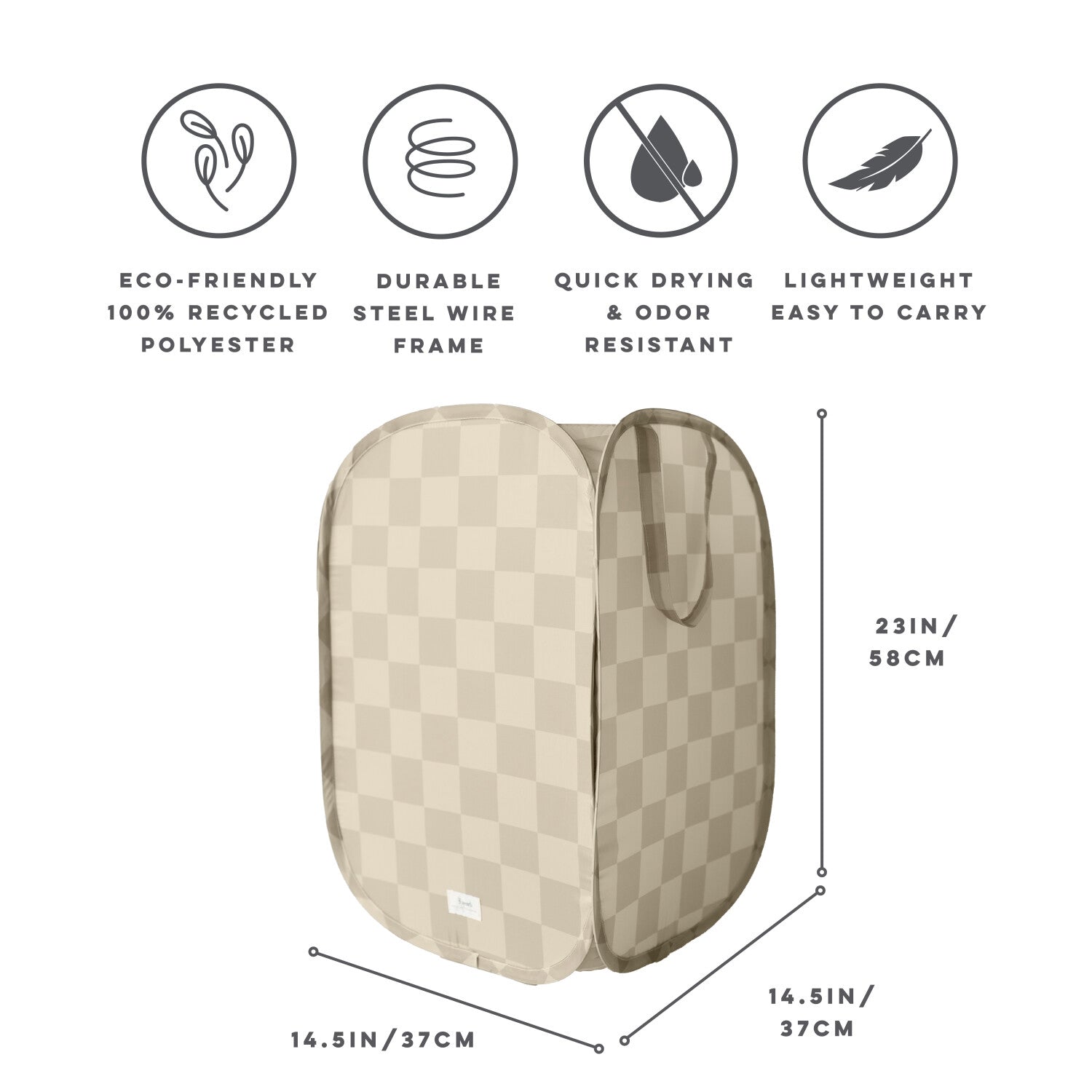3-sprouts-panier-linge-pop-up-damier-beige-en-tissu-recycl image 3