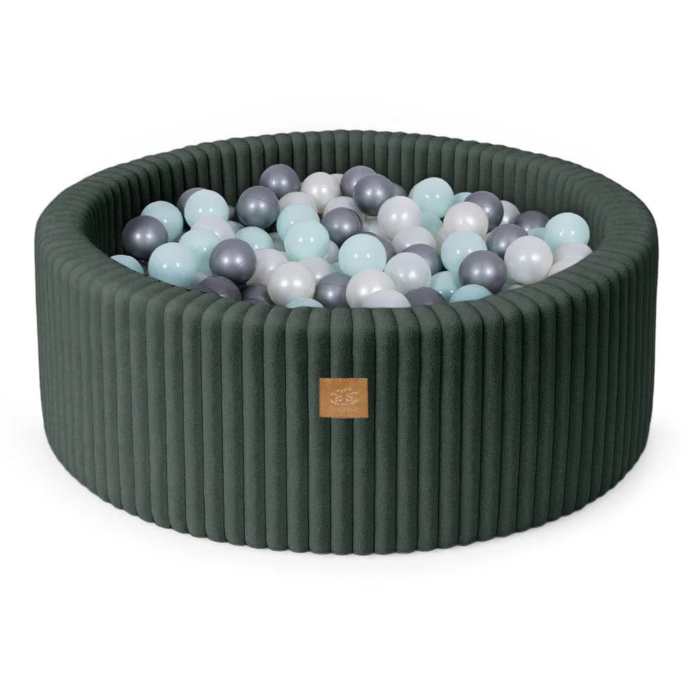 meowbaby-piscine-balles-ronde-90x30-cm-fourrure-churros-vert-for-t-200-balles image 6