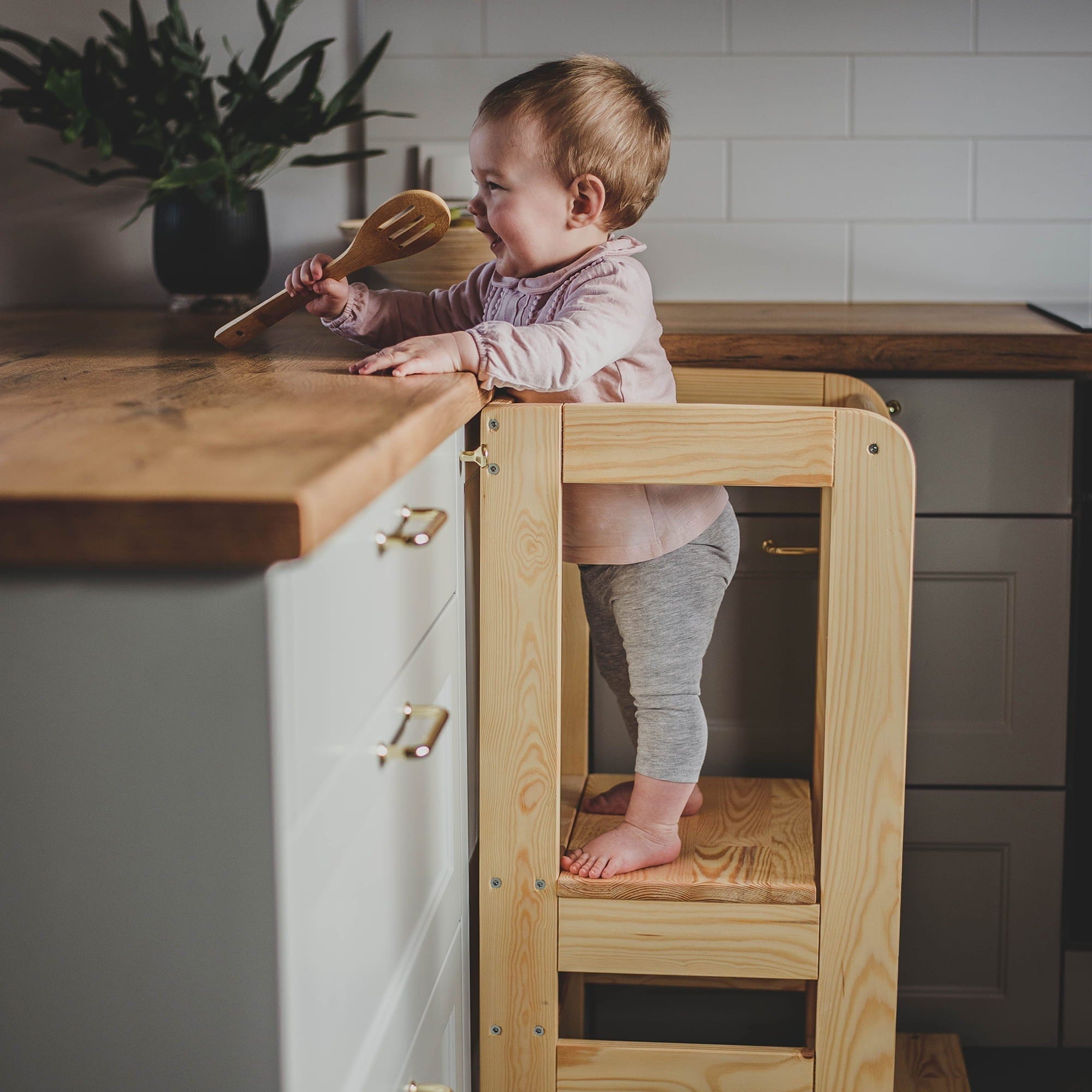 meowbaby-tour-d-observation-montessori-ajustable-3-hauteurs-avec-ou-sans-tableau image 1