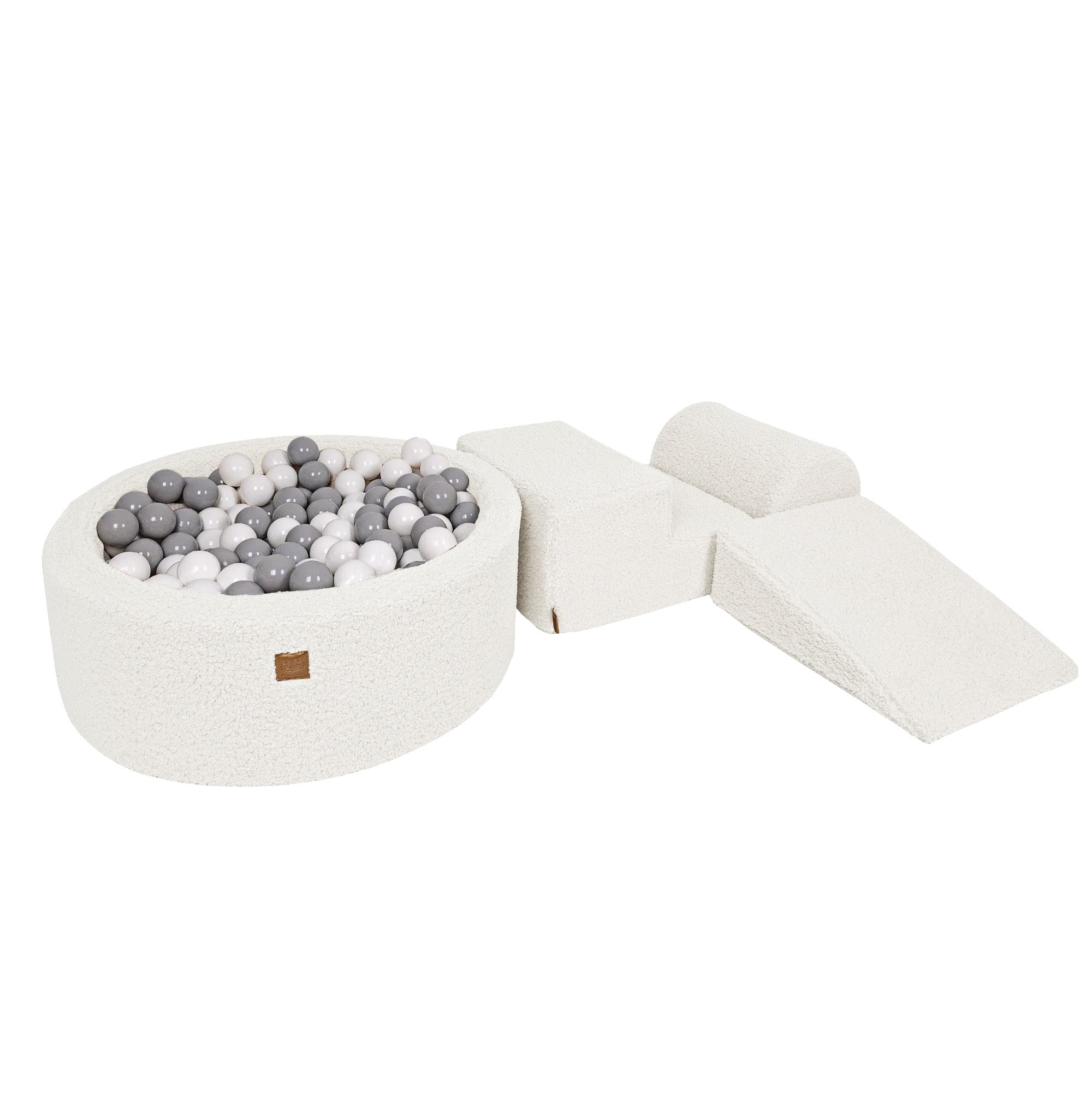 meowbaby-parcours-3-pi-ces-piscine-balles-90x30-peluche-bearly-blanc-cass-200-ba image 4