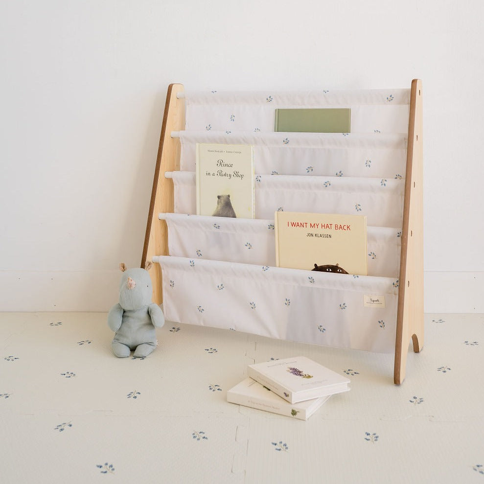 3-sprouts-ivory-blueberry-porte-livres-biblioth-que-en-tissu-recycl image 3