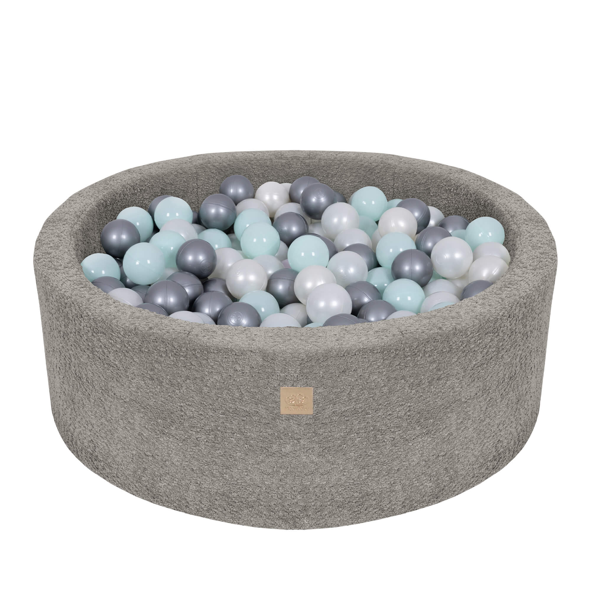 meowbaby-piscine-balles-ronde-90x30cm-tissu-boucl-marron-glac-200-balles-au-choi image 4