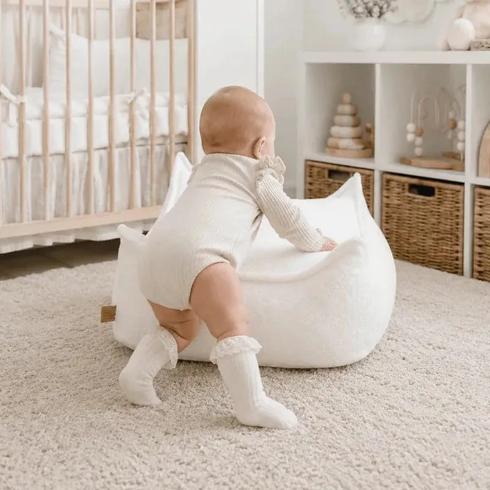 meowbaby-coussin-de-sol-carr-boucl-blanc image 1