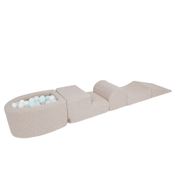meowbaby-parcours-motricit-5-modules-petite-piscine-balles-bearly-taupe image 3