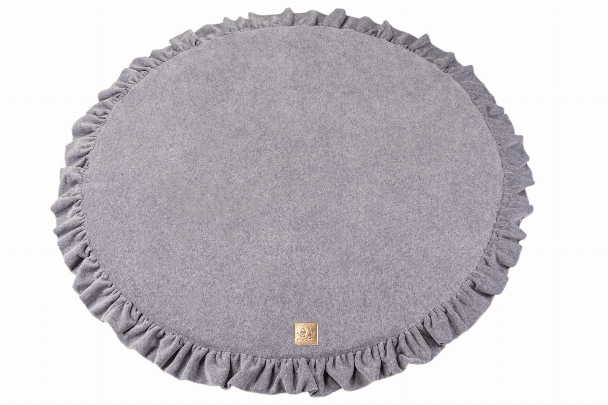 meowbaby-velvet-tapis-de-jeu-et-d-veil-pais-rond-en-velours image 5