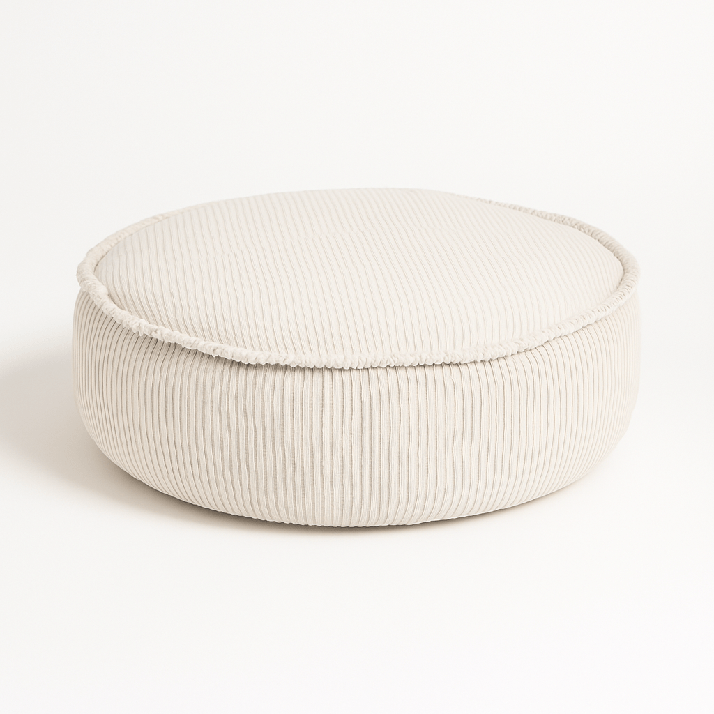 meowbaby-aesthetic-coussin-de-sol-rond-en-velours-corduroy-larges-c-tes image 3