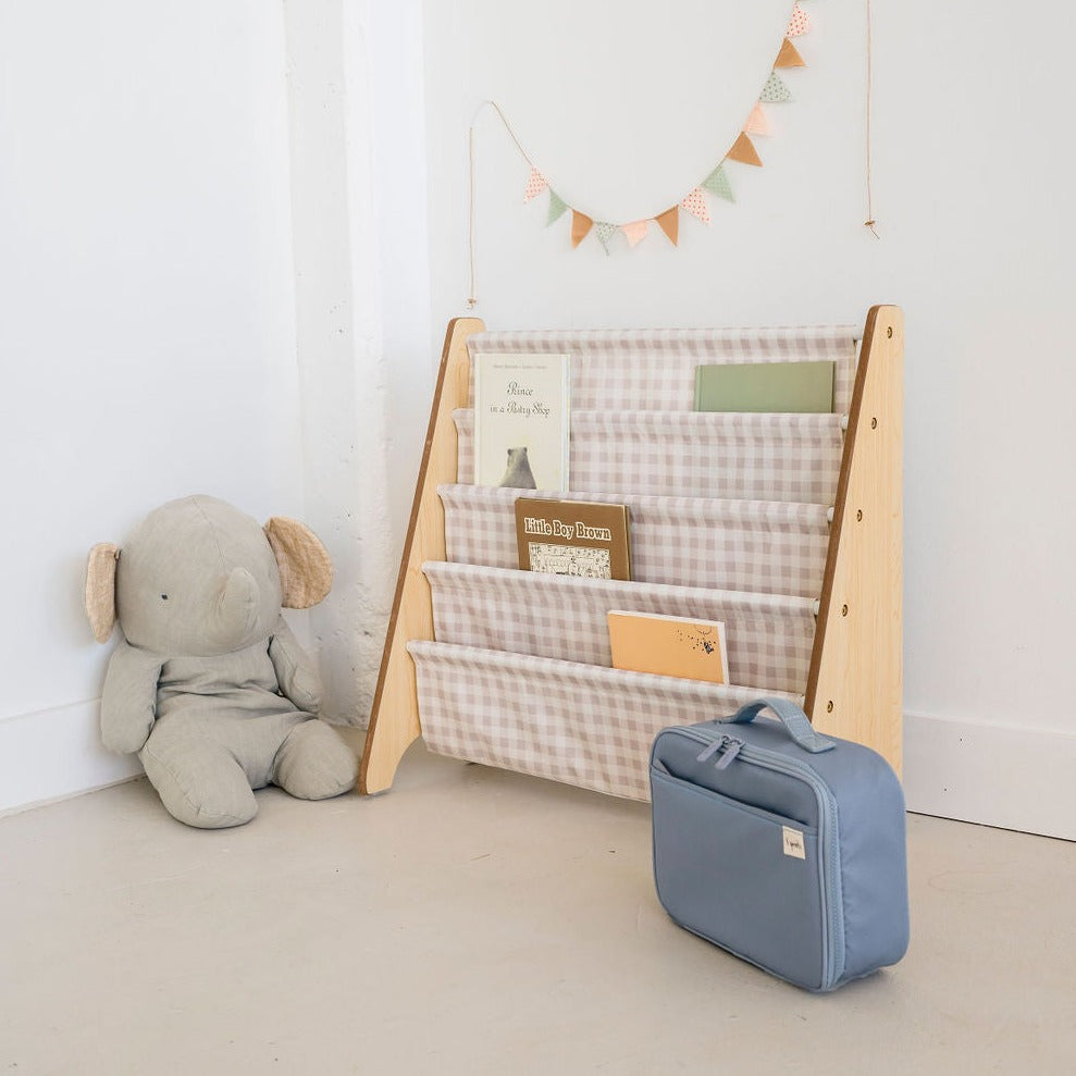 3-sprouts-gingham-beige-biblioth-que-enfant-tissu-recycl image 3