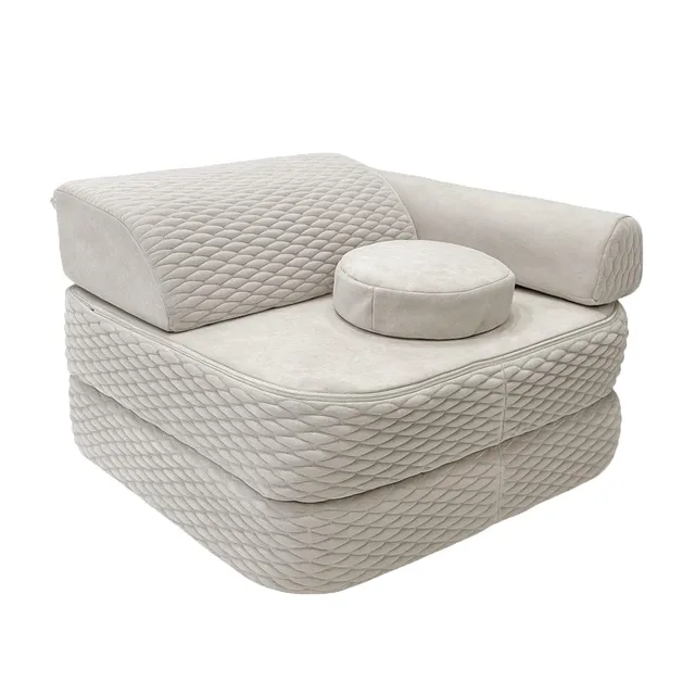 meowbaby-fauteuil-modulable-pocket-60-cm-chenille-dune-4-pi-ces image 1