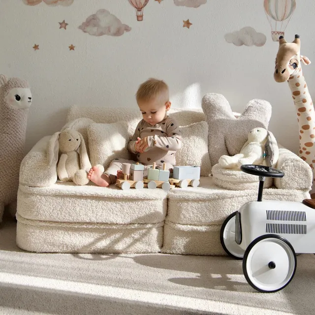 meowbaby-canap-de-jeu-modulable-pocket-120cm-bearly-10-pi-ces-en-peluche image 1