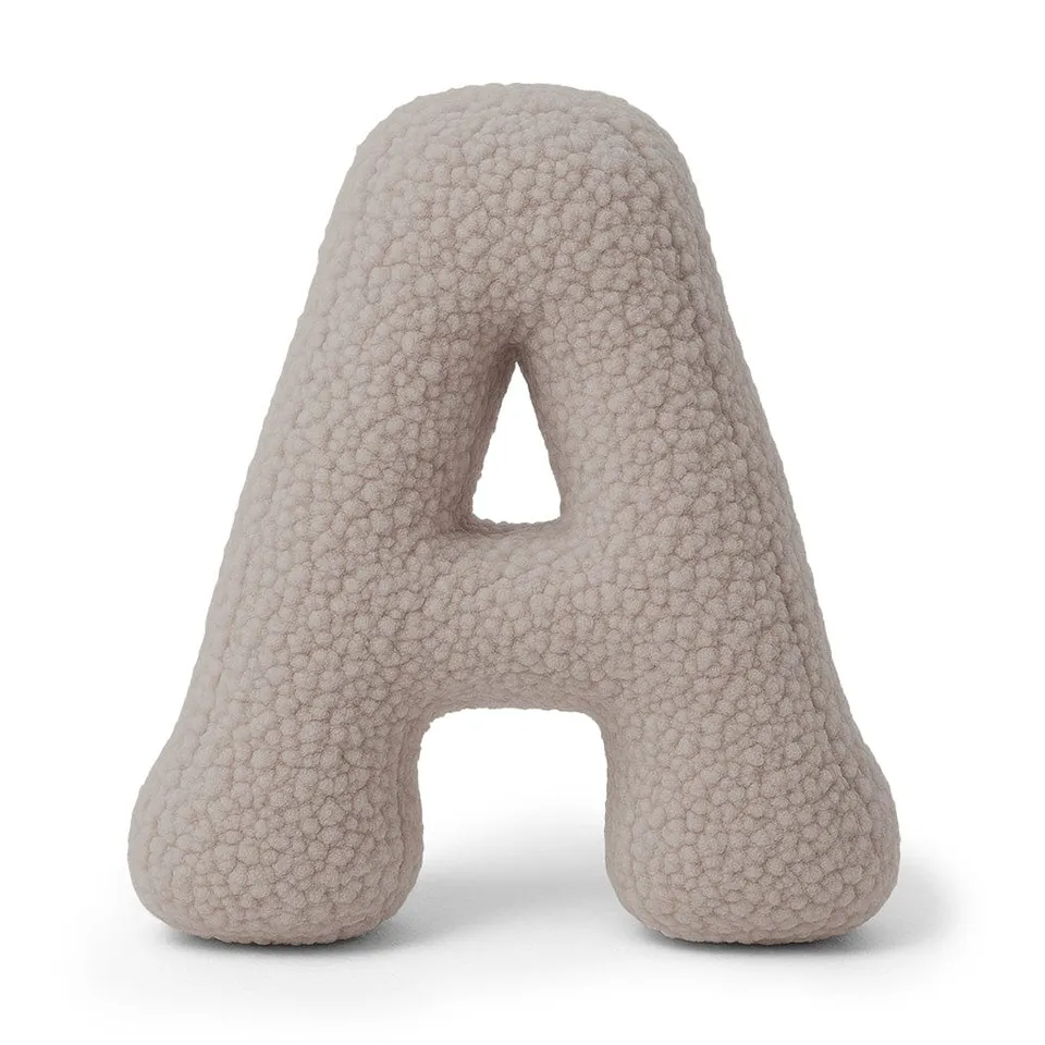 meowbaby-bearly-grand-coussin-alphabet-en-peluche-lettre-au-choix-taupe image 1
