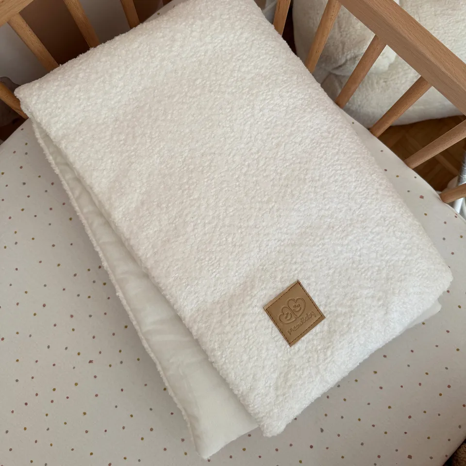 meowbaby-couverture-b-b-boucl-blanc-t-ou-hiver image 1