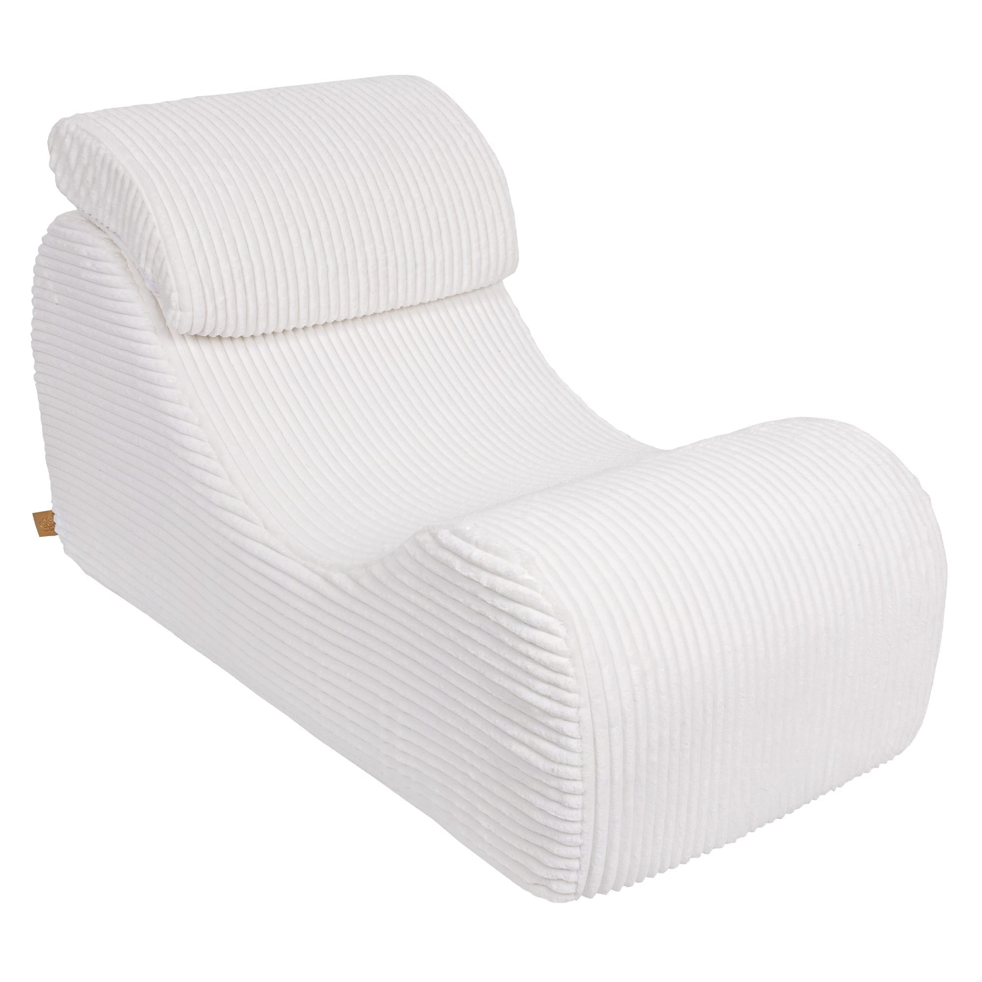 meowbaby-churros-fauteuil-lounge-vague-blanc image 2