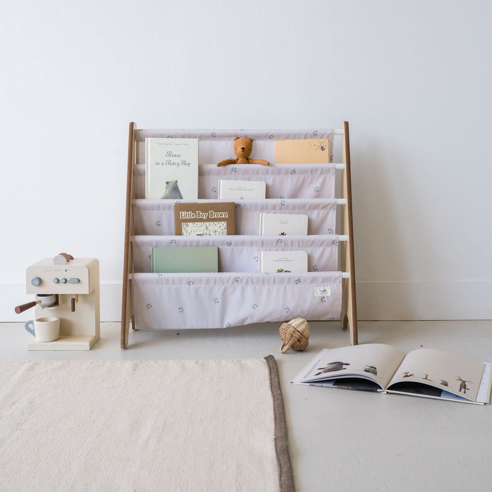 3-sprouts-porte-livres-enfant-tissu-recycl-taupe-blueberry image 3