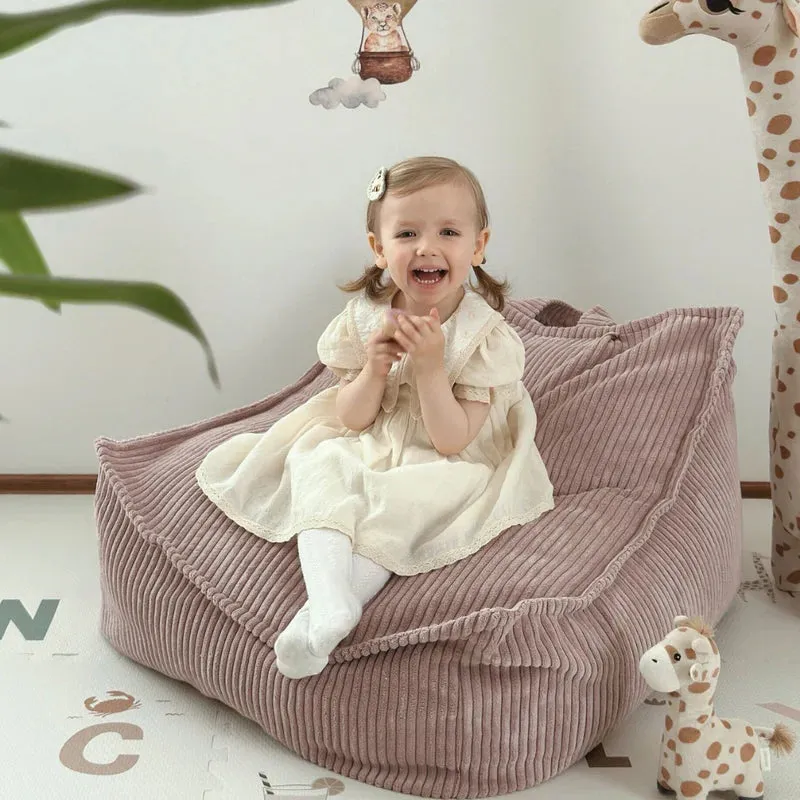 meowbaby-pouf-carr-velours-corduroy-larges-c-tes-aesthetic-si-ge-enfant image 1