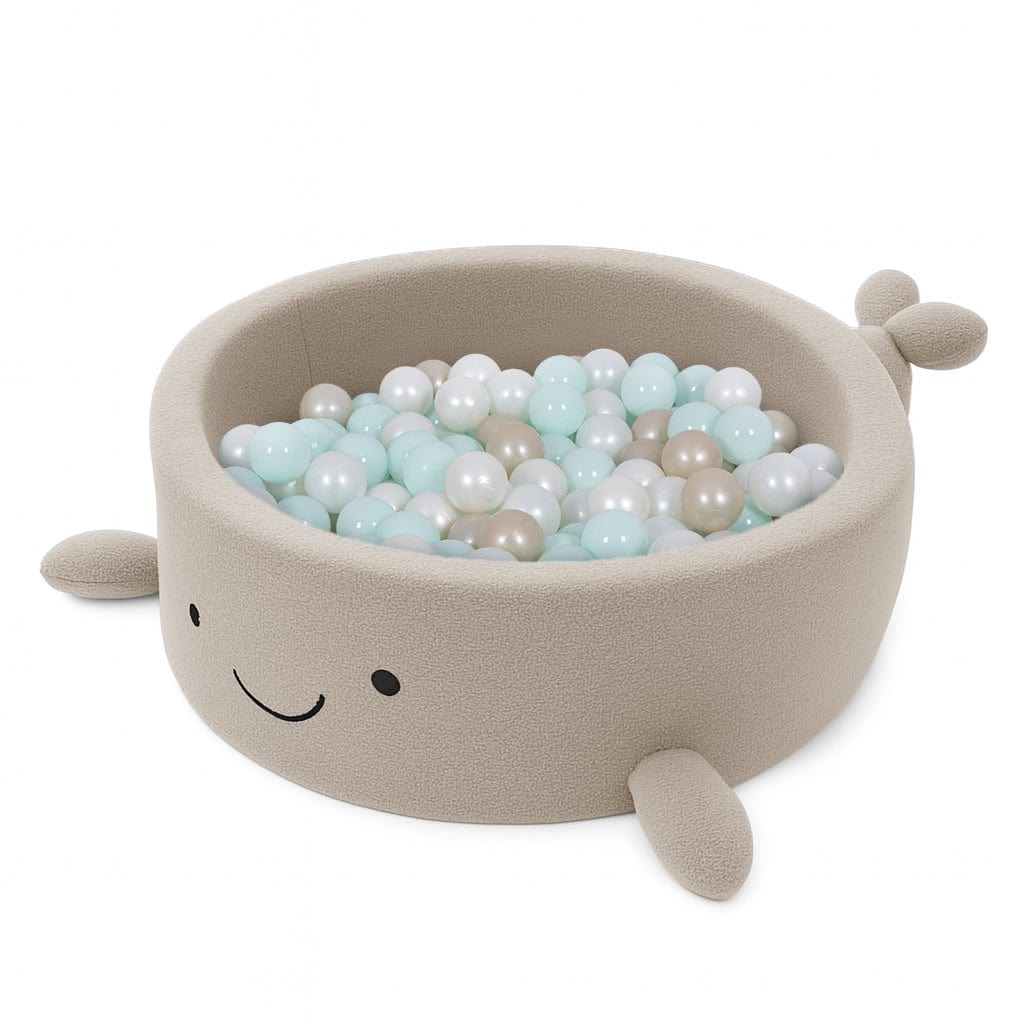 meowbaby-piscine-balles-baleine-90x30-cm-bouclette-c-line-beige-200-balles image 6