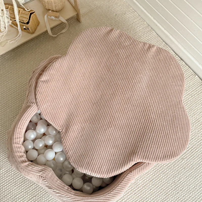 meowbaby-aesthetic-piscine-balles-fleur-90x30-cm-tapis-rose-200-balles image 2