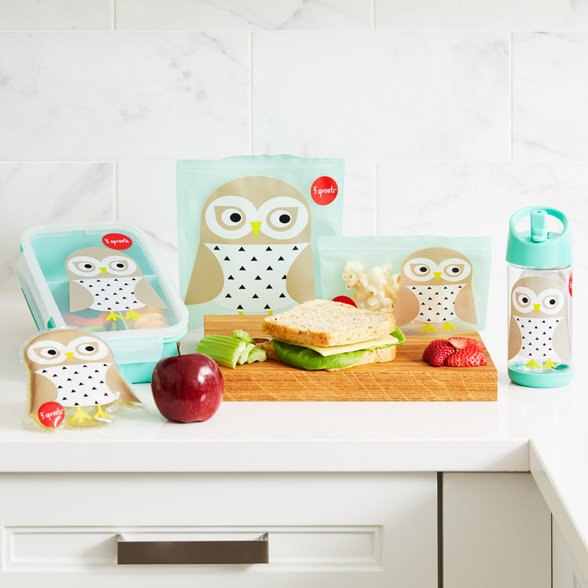 3-sprouts-gourde-enfant-hibou-tritan-350-ml image 2