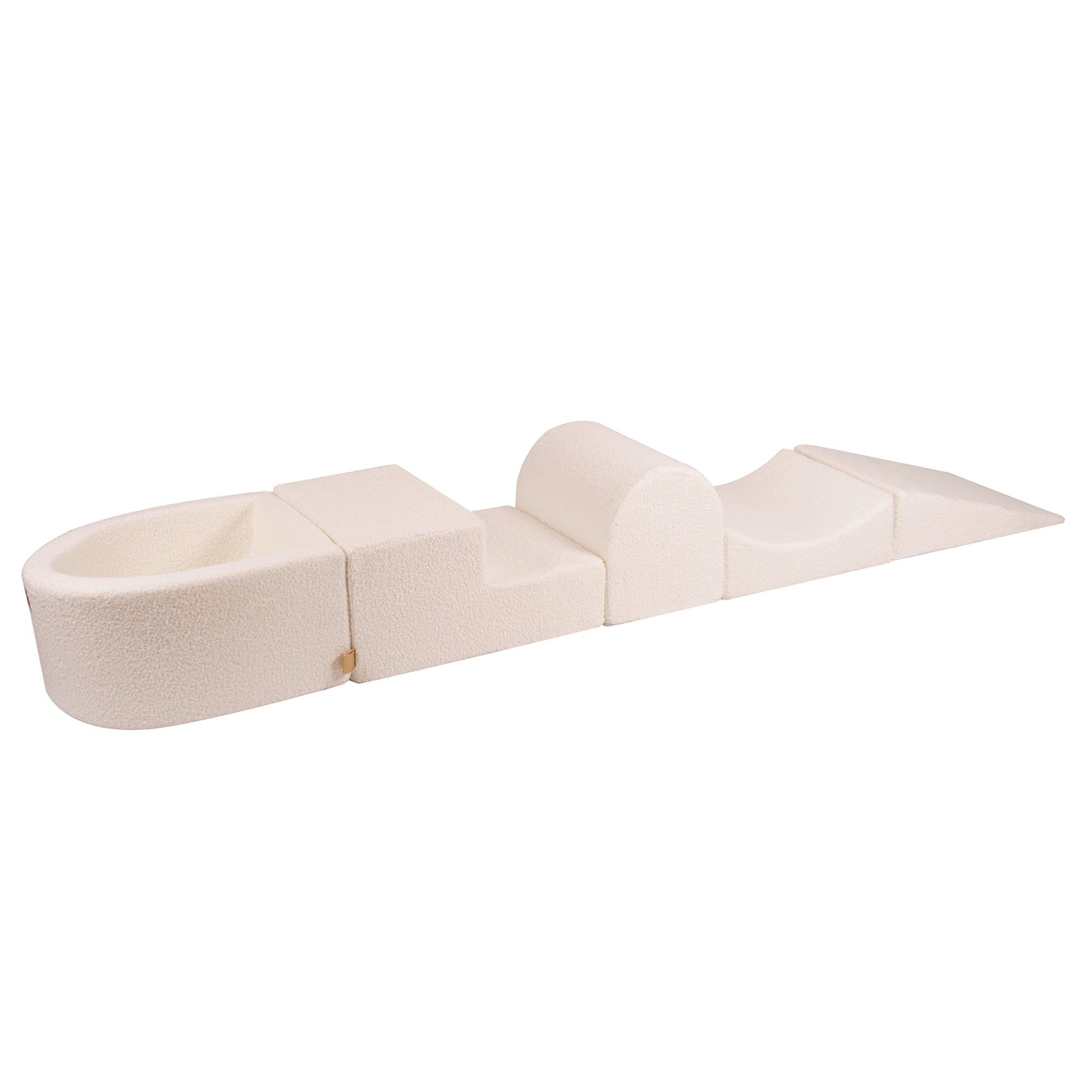 meowbaby-parcours-de-motricit-4-pi-ces-petite-piscine-bouclette-blanc-100-balles image 7