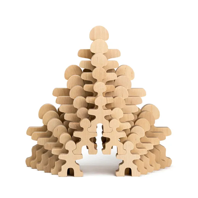 ette-tete-flockmen-set-famille-30-pi-ces-jouet-bois-montessori image 1