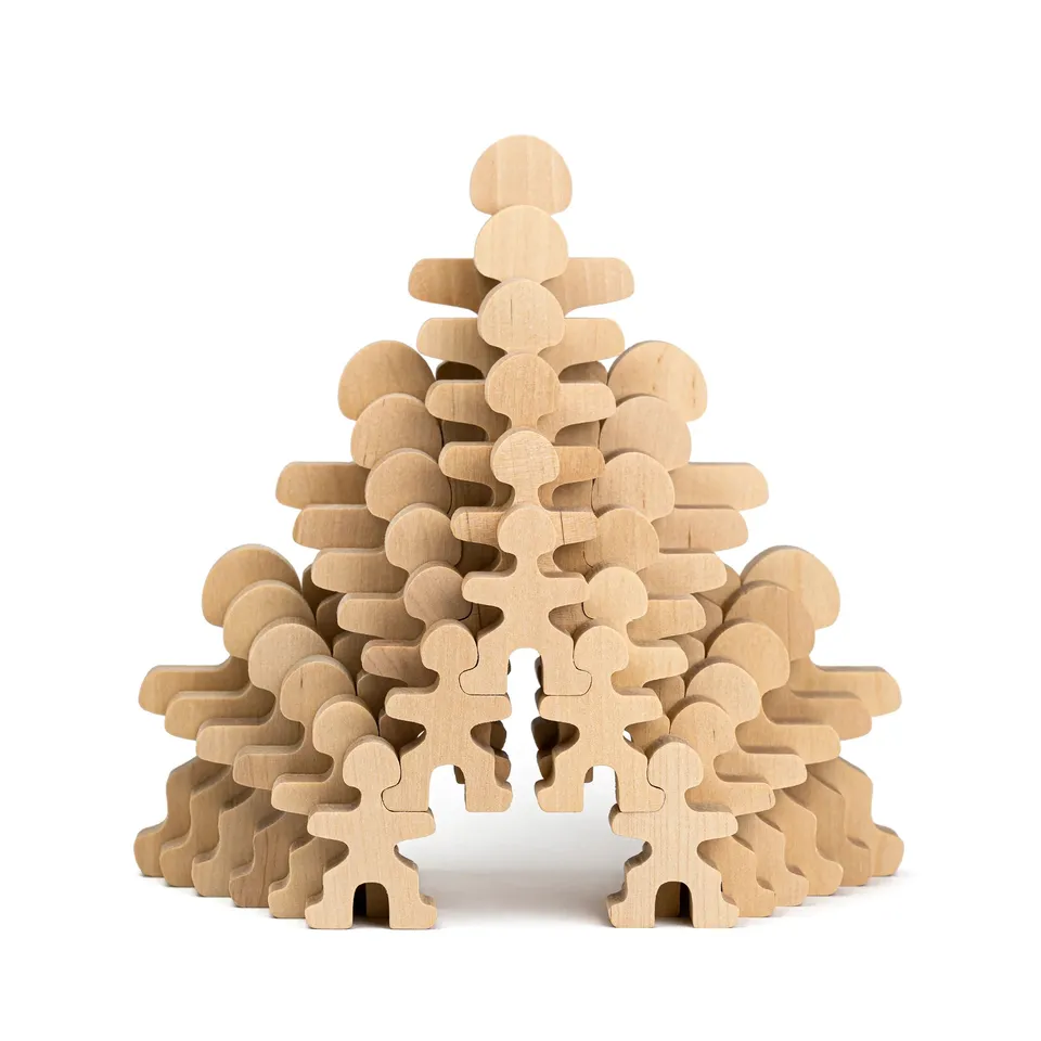 ette-tete-flockmen-set-famille-30-pi-ces-jouet-bois-montessori image 1