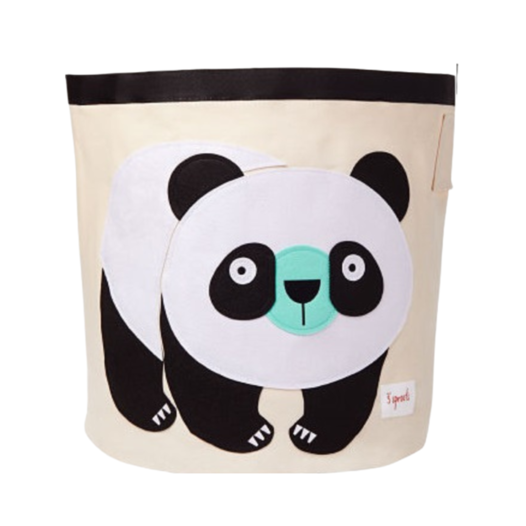 3-sprouts-panda-panier-de-rangement-jouets-rond image 1