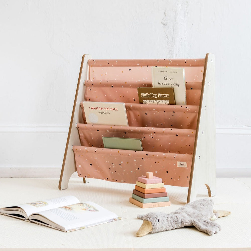 3-sprouts-terrazzo-clay-porte-livres-biblioth-que-en-tissu-recycl image 3