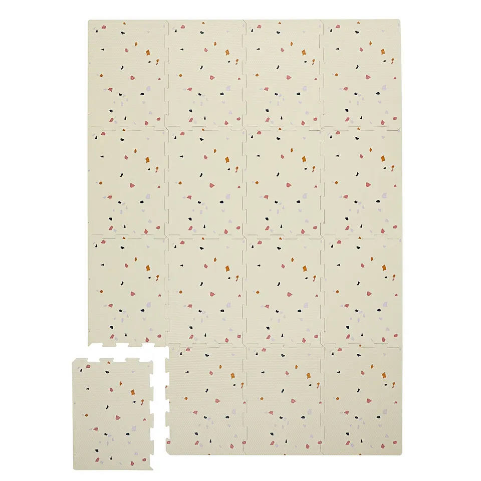 3-sprouts-tapis-puzzle-mousse-eva-terrazzo-cream-16-dalles image 1