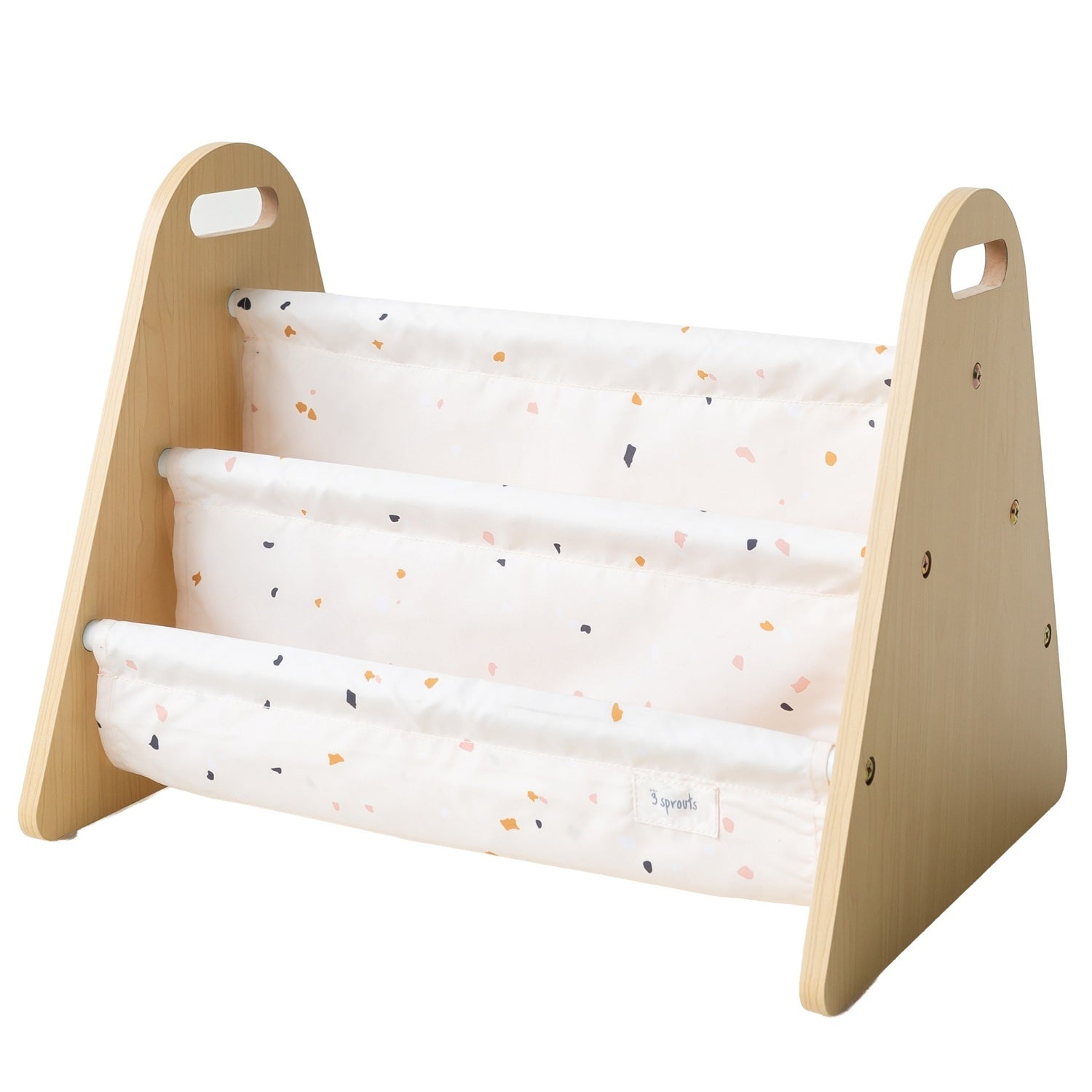 3-sprouts-biblioth-que-portable-double-face-terrazzo-cr-me image 1