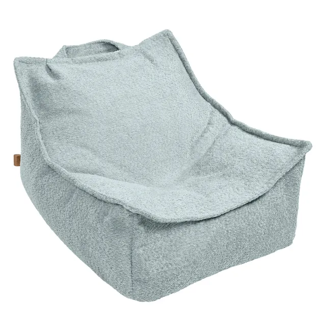 meowbaby-pouf-carr-enfant-tissu-boucl-bouclette image 1