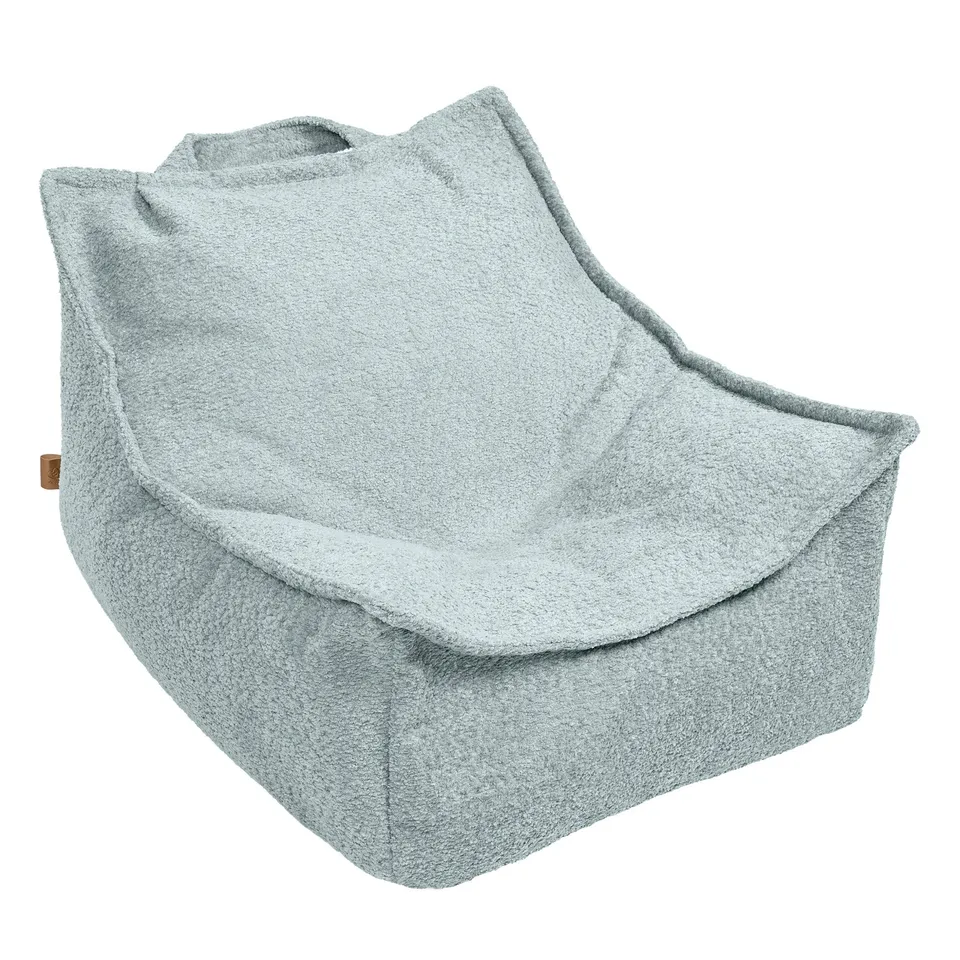 meowbaby-pouf-carr-enfant-tissu-boucl-bouclette image 1