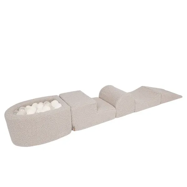 meowbaby-parcours-motricit-5-modules-petite-piscine-balles-bearly-taupe image 1