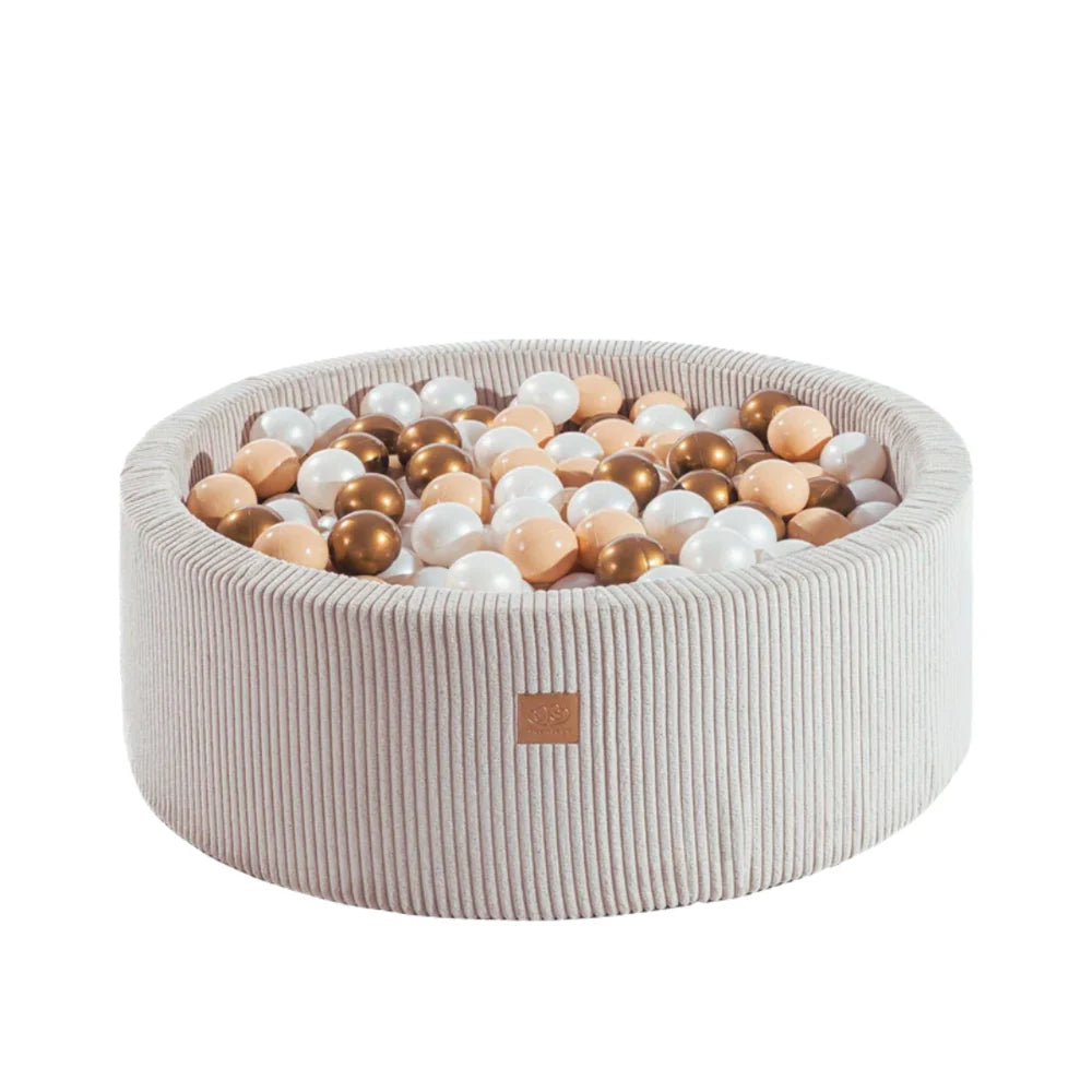 meowbaby-aesthetic-piscine-balles-ronde-90x30-cm-corduroy-cru-200-balles image 2